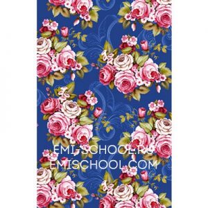 PRINCOT "Victorian Roses in Dark Blue"