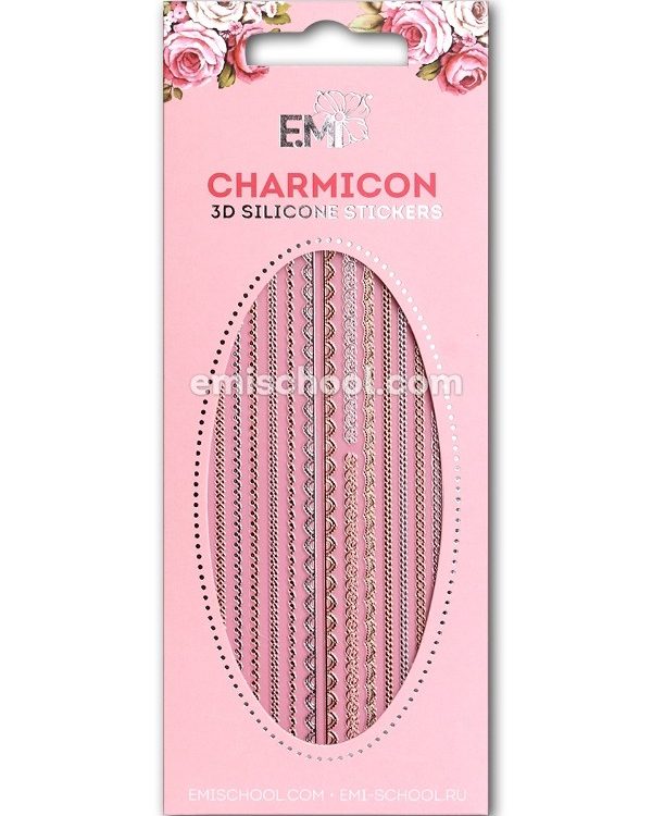 Charmicon 3D Silicone Stickers Lace Mix nr. 4