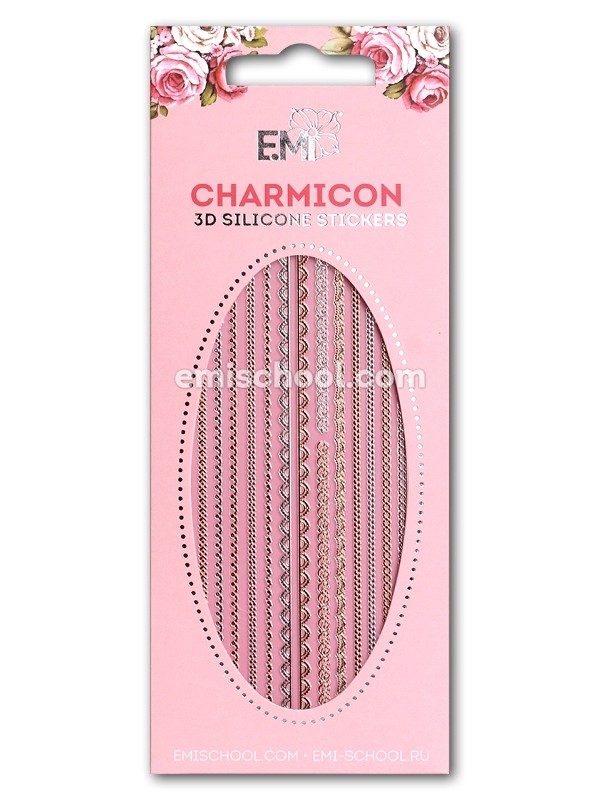 Charmicon 3D Silicone Stickers Lace Mix nr. 4