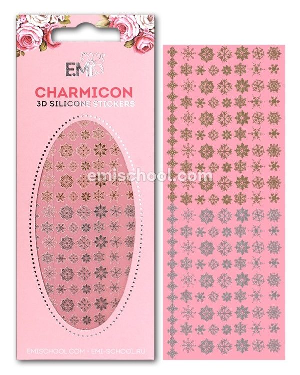 CHARMICON 3D Silicone Snowflakes Nr.1 Gold/Silver